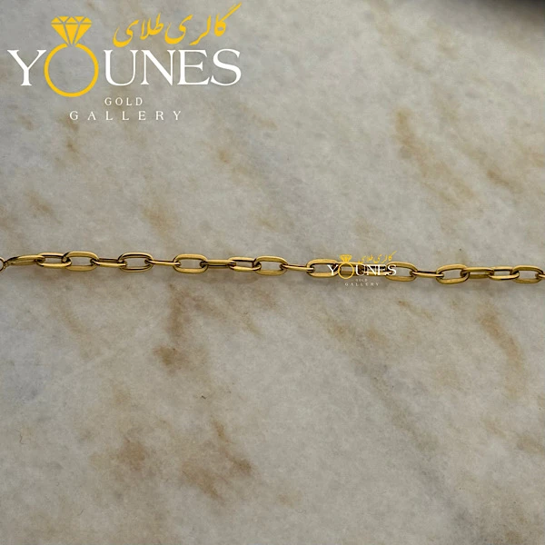 دستبند تمام طلا هرمس زنجیری